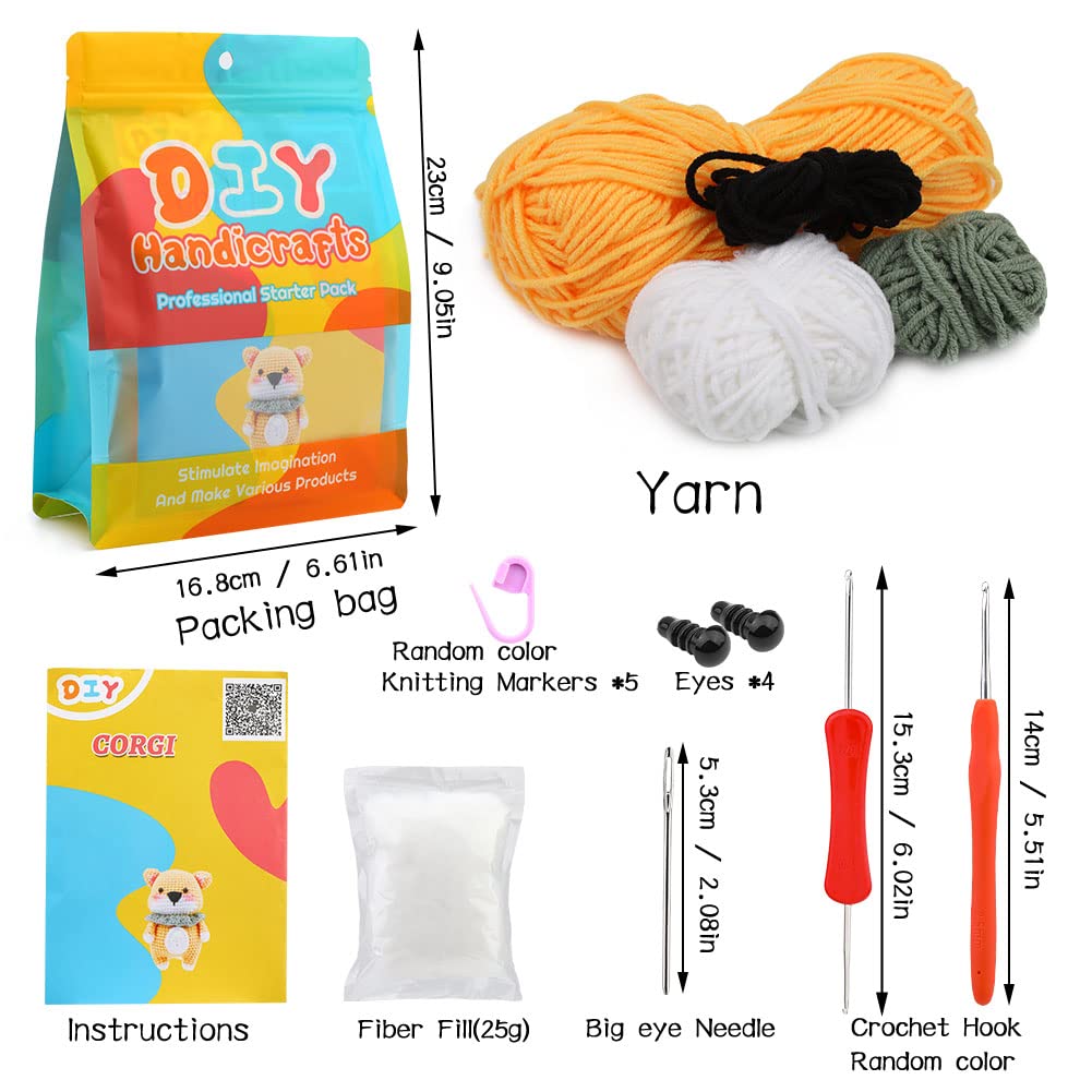 Kit de crochet Corgi pour débutants