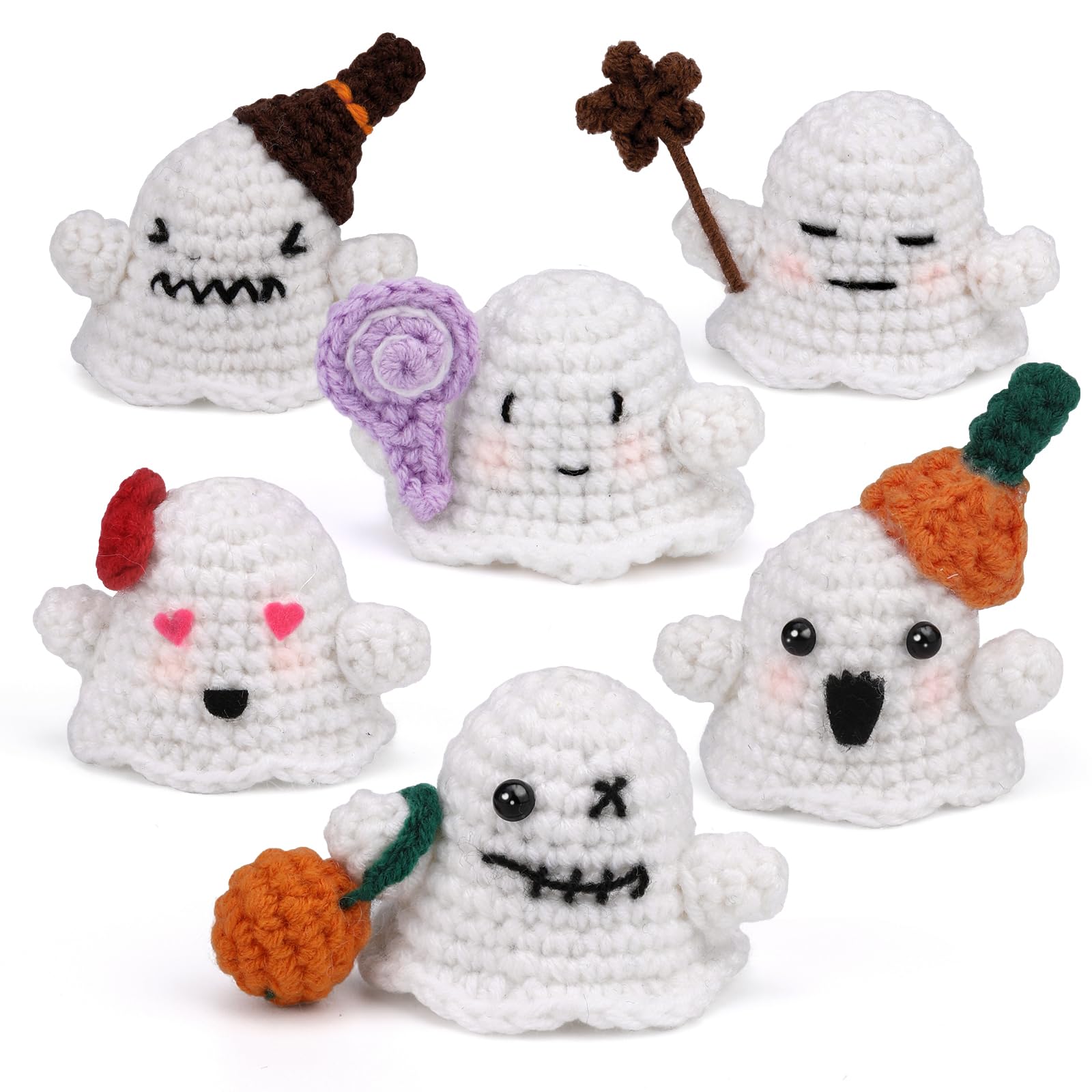 Kit de crochet Halloween Famille Fantôme pour débutants