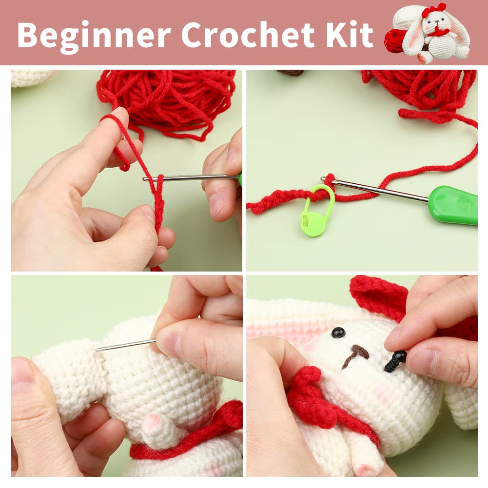 Kit de crochet Lapin Blanc pour débutants