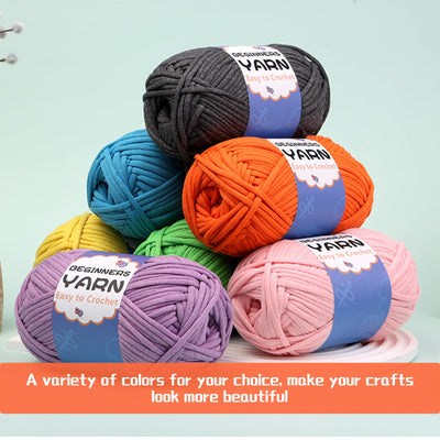 200g Easy Yarn, Crochet Yarn for Beginners Crochet Kit - 24 Colors