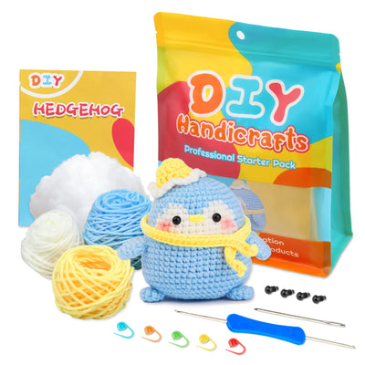 Kit de crochet Blue Penguin pour débutants
