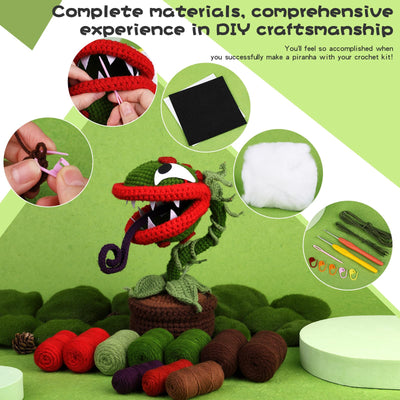 Kit de crochet Piranha Halloween pour débutants 