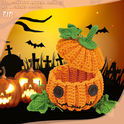 Kit de crochet citrouille d'Halloween pour débutants 