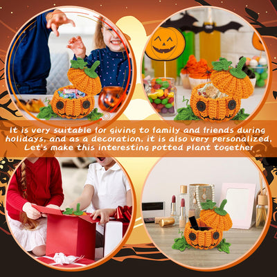 Kit de crochet citrouille d'Halloween pour débutants 