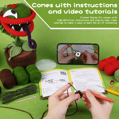 Kit de crochet Piranha Halloween pour débutants 