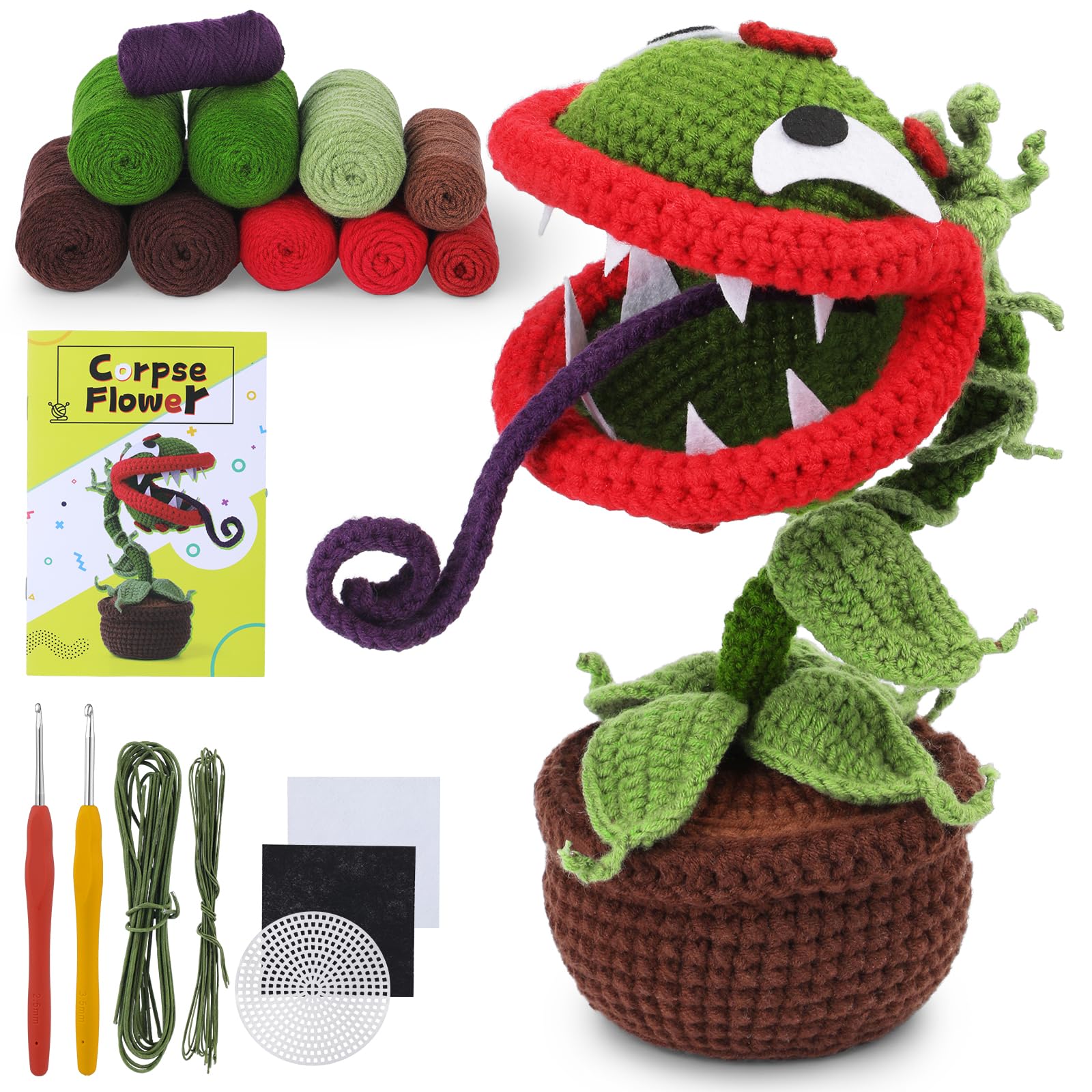 Kit de crochet Piranha Halloween pour débutants 