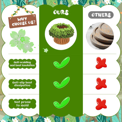 Kit de crochet pour débutants comprenant 6 dessous de verre pour pots de fleurs 