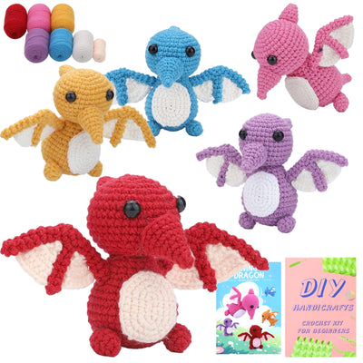 Adorables kits de crochet de ptérosaures pour débutants
