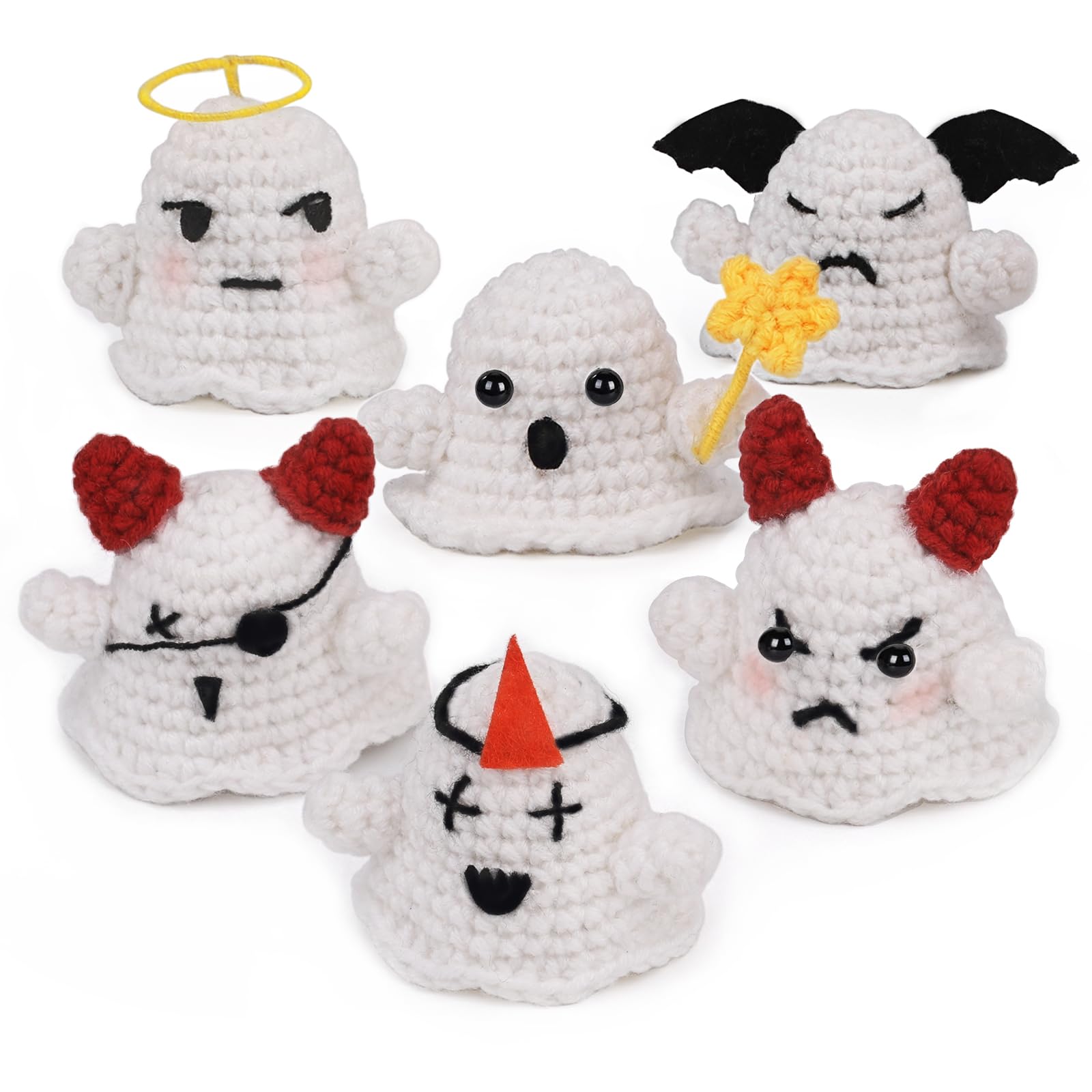 Kit de crochet Halloween Famille Fantôme pour débutants 
