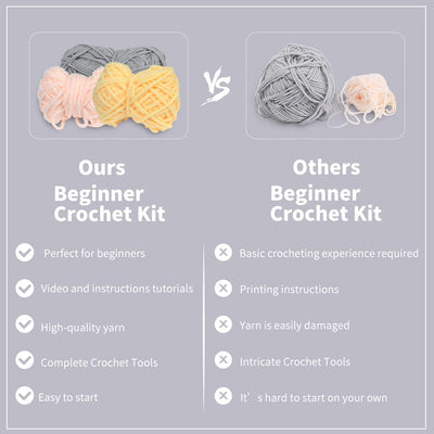 Kit de crochet Éléphant Gris pour débutants