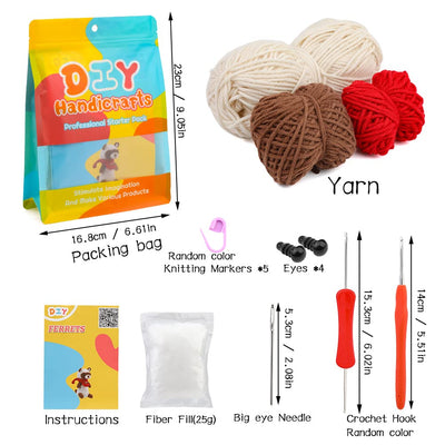 Kit de crochet pour furet pour débutants 