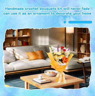 Kits de crochet pour débutants : bouquets de roses. Kit de tricot idéal pour la Saint-Valentin. 