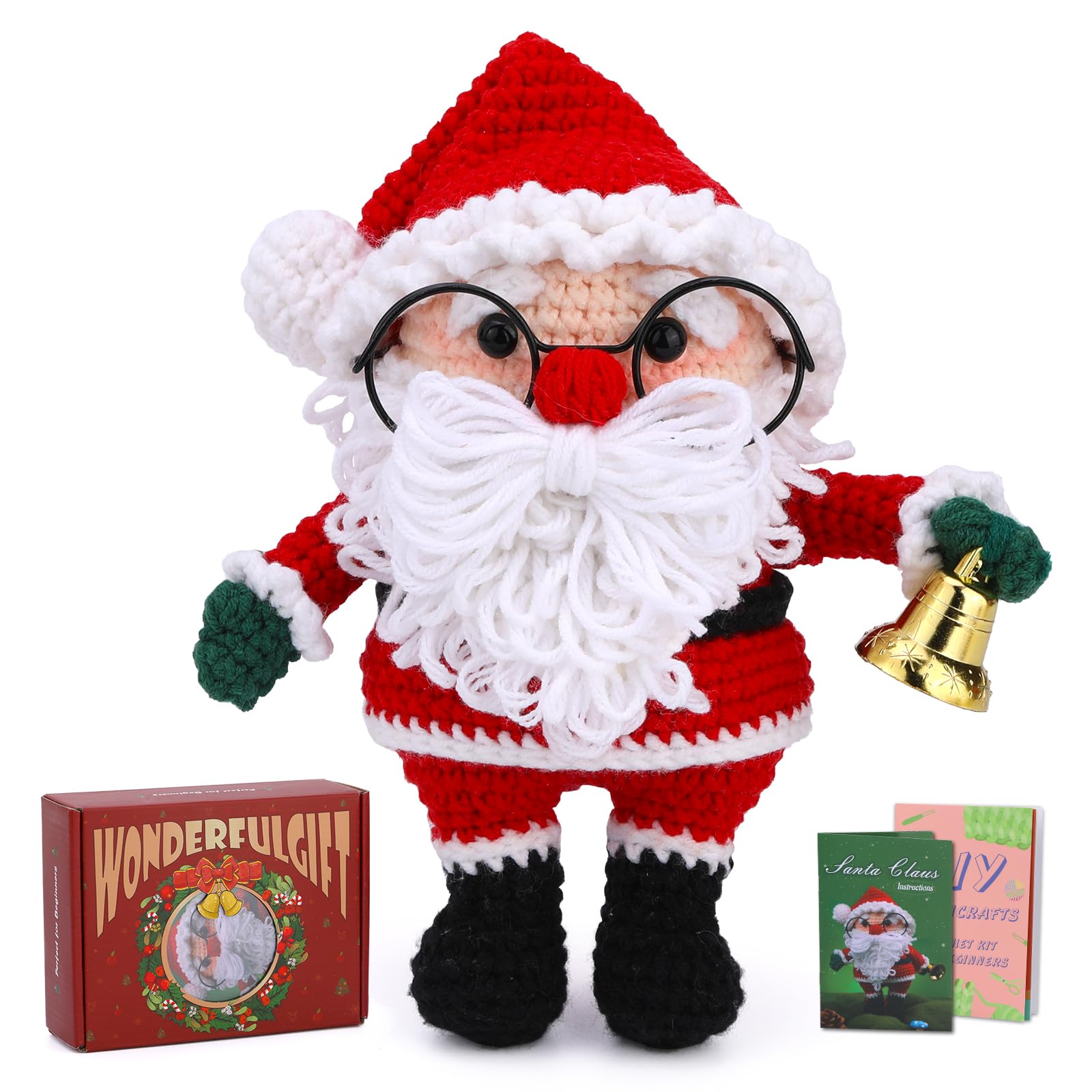 Kit de crochet de Noël Père Noël pour débutants 