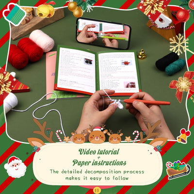 Kit de crochet de Noël Père Noël pour débutants 