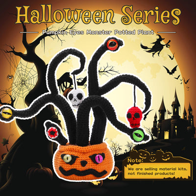 Kit de crochet pour débutants : plante citrouille pour Halloween 