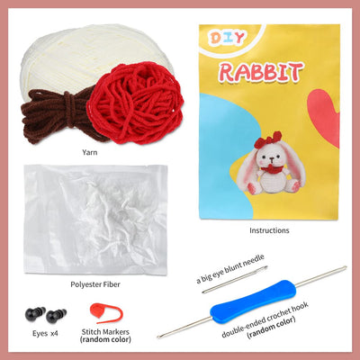 Kit de crochet Lapin Blanc pour débutants 