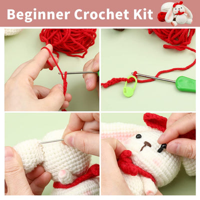Kit de crochet Lapin Blanc pour débutants 